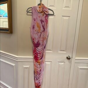AFRM Pink Floral Maxi Dress